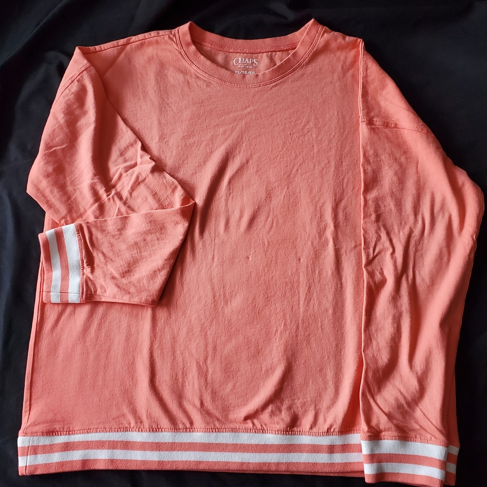 Chaps Women's Coral Crewneck Sweater
